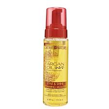 CREME OF NATURE ARGAN OIL ISTYLE & SHINE FOAMING MOUSSE 7OZ