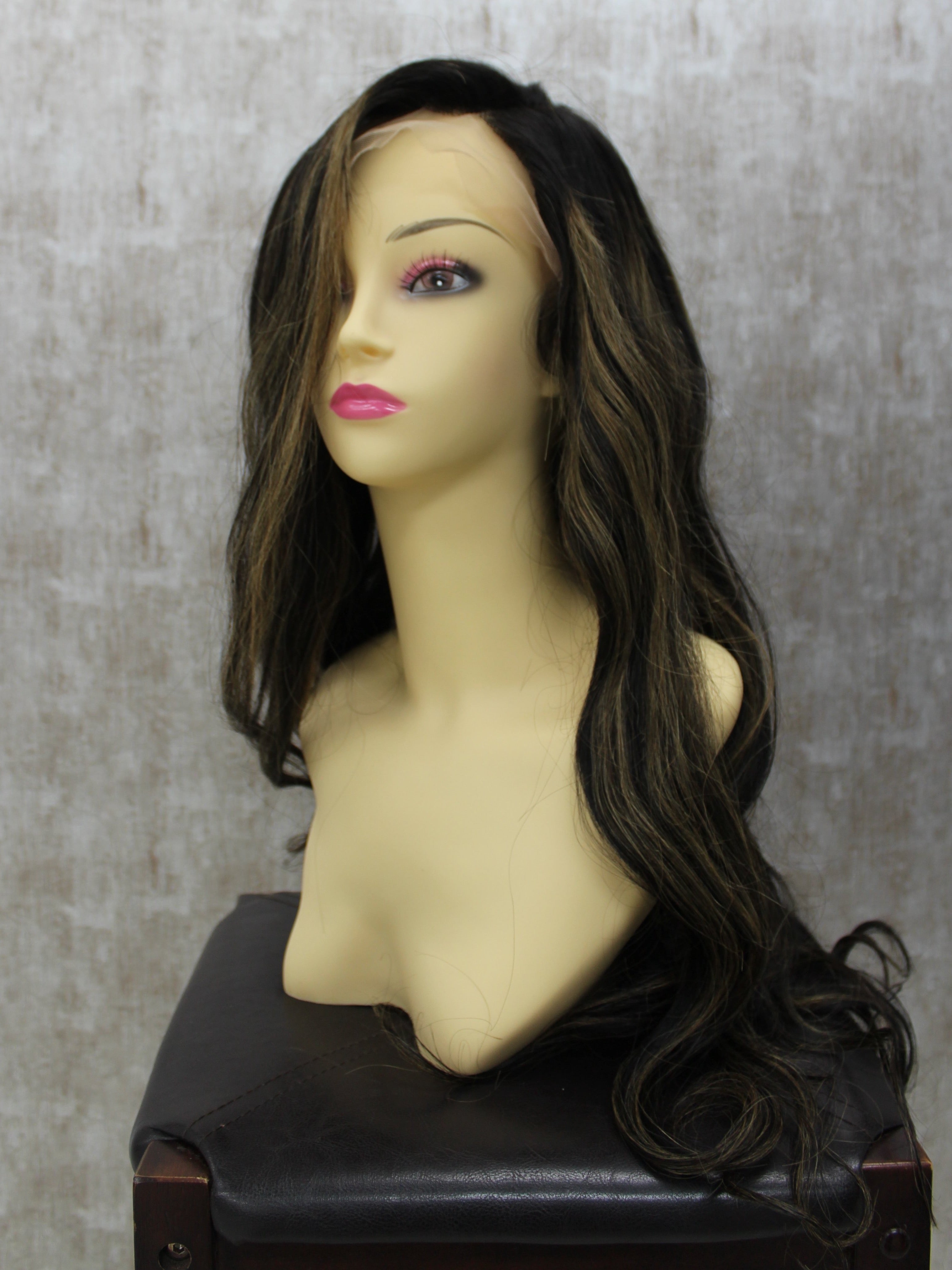 TIA- PRE DYED, PRE PLUCKED 100% HUMAN HAIR WIG