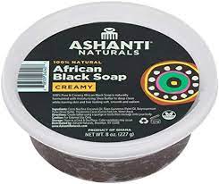 ASHANTI NATURALS AFRICAN CREAMY BLACK SOAP 80Z
