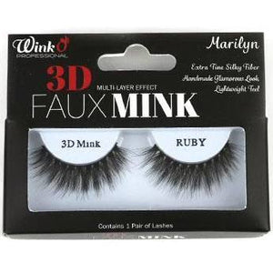 WINK O 3D FAUSX MINK MULTI LAYER EFFECT RUBY