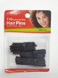 HAIR PINS 3KINDS ASSORT. BLACK