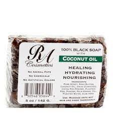 RA COSMETICS 100%  BLACK SOAP 5OZ