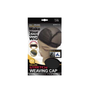 M&M HEADGEAR DELUXE STRETCH WEAVING CAP BLACK