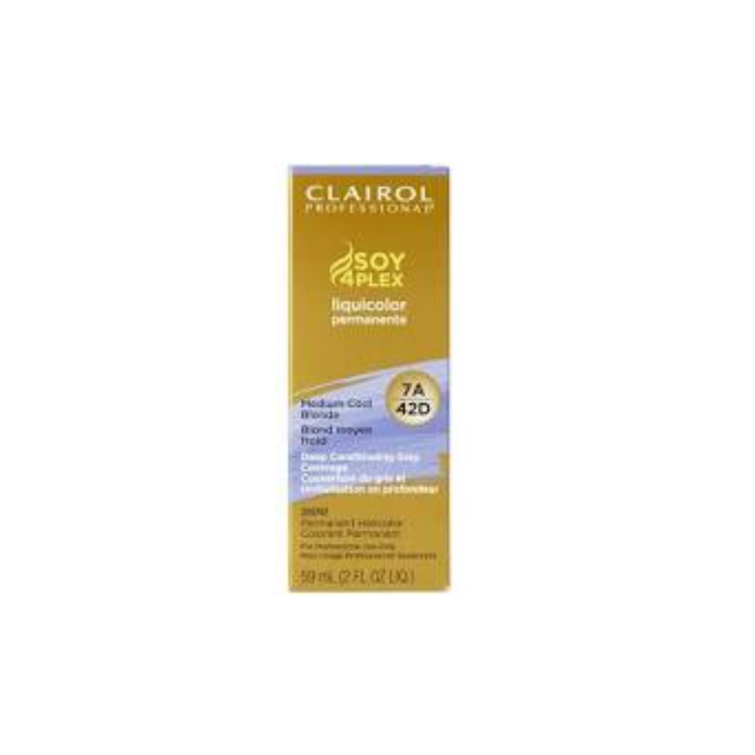 CLAIROL LIQUID PERMANENT 7A/42D MEDIUM COOL BLONDE 2oz