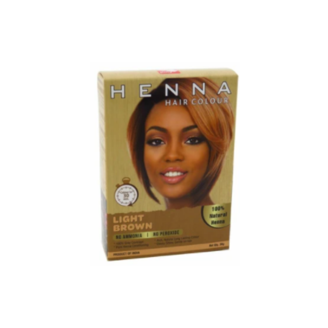 JIMY HENNA HAIR COLOR 100% NATURAL LIGHT BROWN