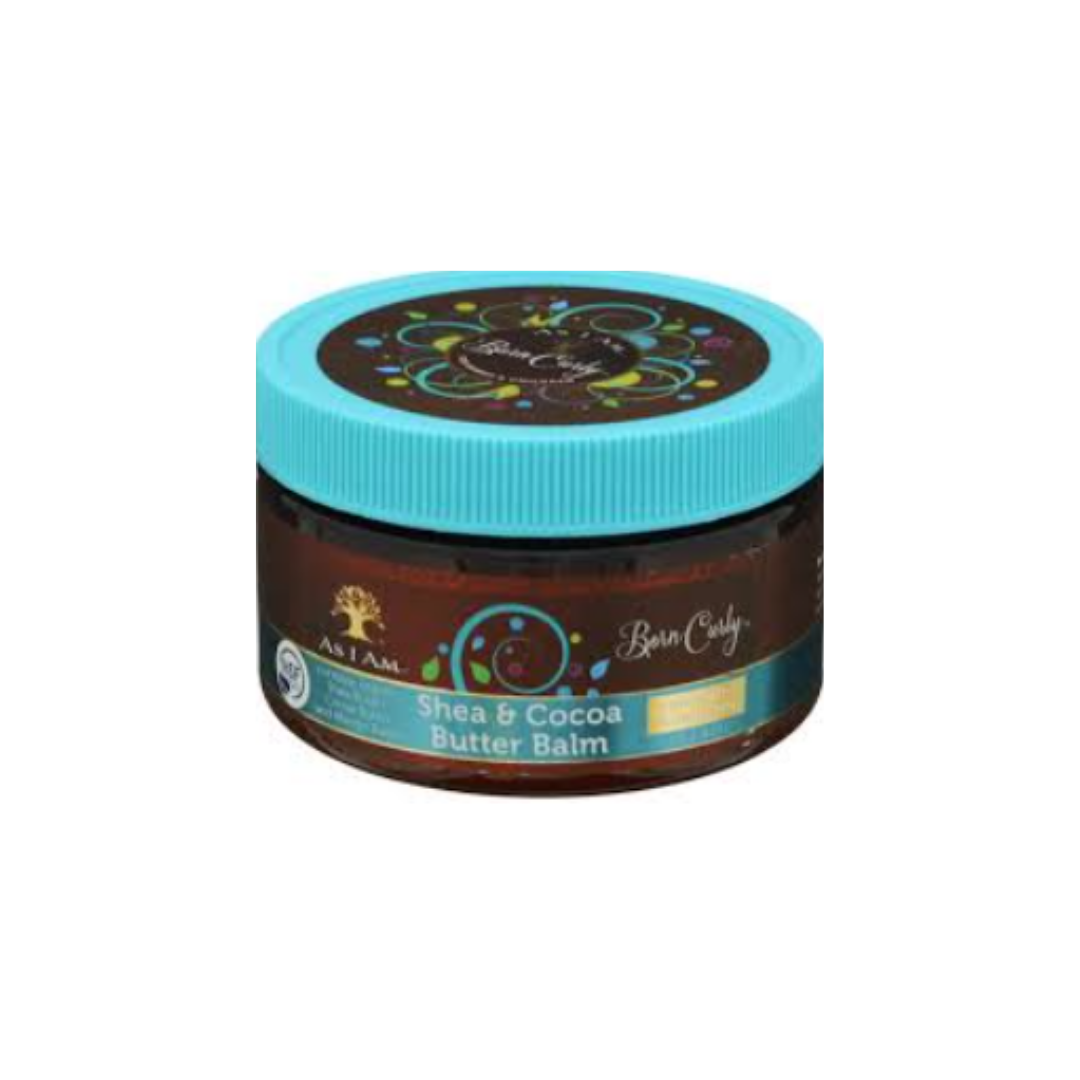 AS I AM BORN CURLY SHEA & COCOA BUTTER BALM  4oz