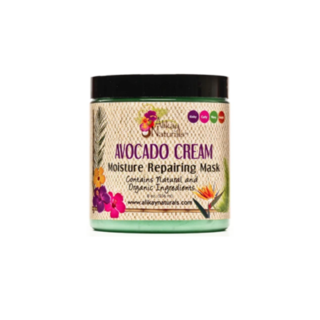 ALIKAY NATURALS AVOCADO CREAM MOIST REPAIRING HAIR MASK 8oz